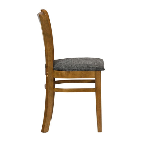 Turin Dining Table with 4 Manhattan Chairs Weathered Oak & Shetland Smoke
