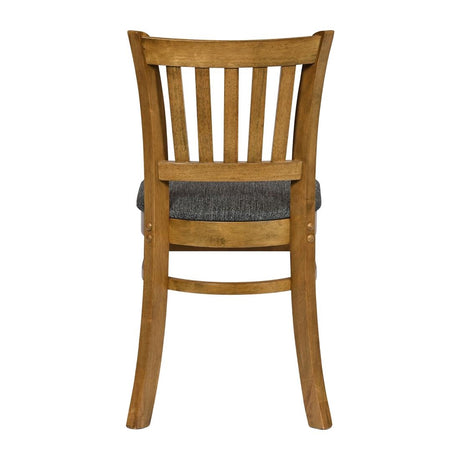 Turin Dining Table with 4 Manhattan Chairs Weathered Oak & Shetland Smoke