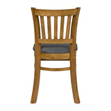 Turin Dining Table with 4 Manhattan Chairs Weathered Oak & Shetland Sea