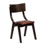 Chelsea Dining Chairs Dark Walnut with Bison Espresso Seats (6 Pack)