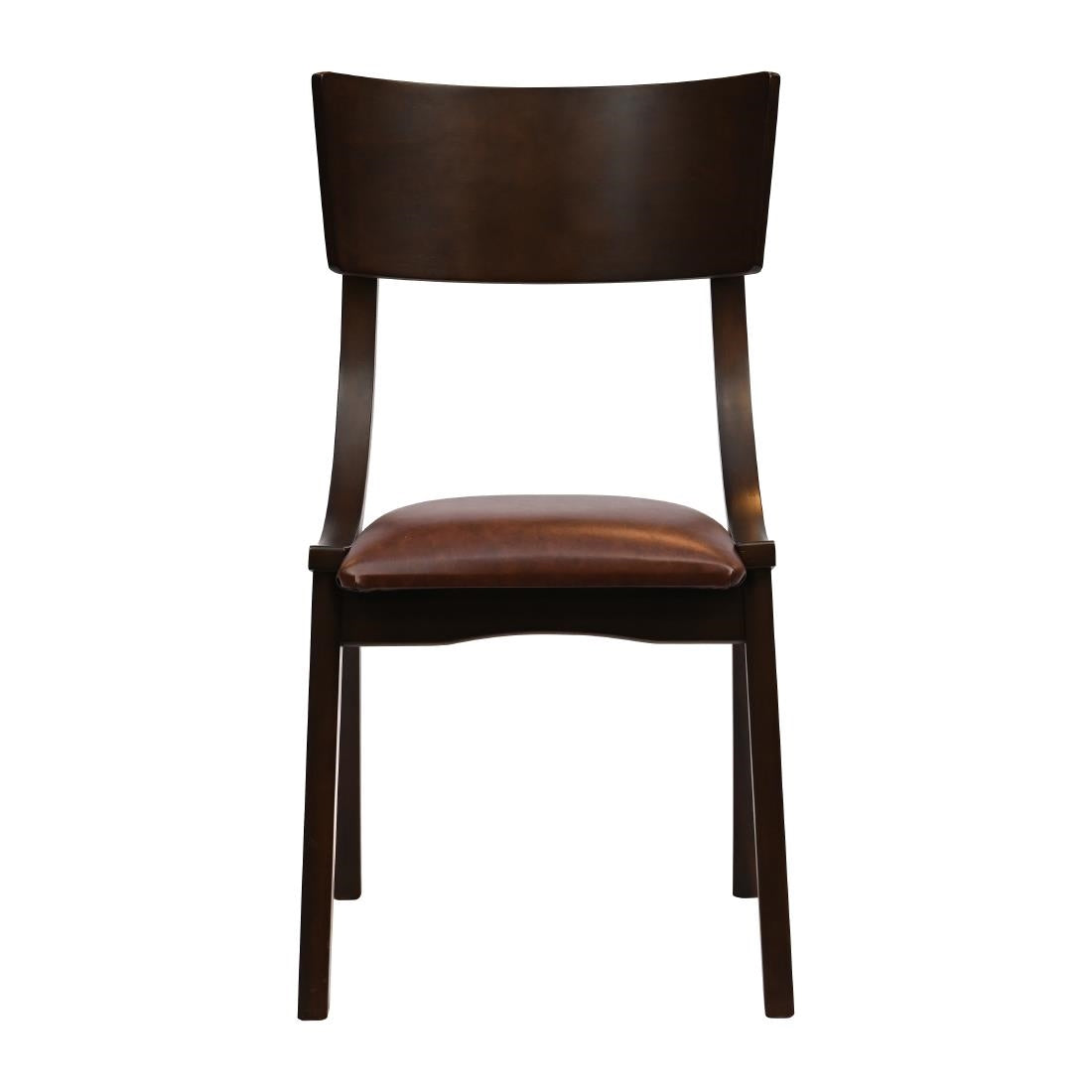 Chelsea Dining Chairs Dark Walnut with Bison Espresso Seats (6 Pack)