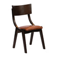 Chelsea Dining Chairs Dark Walnut with Bison Tan Seats (6 Pack)