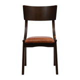 Chelsea Dining Chairs Dark Walnut with Bison Tan Seats (6 Pack)