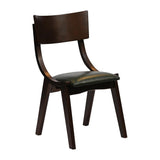Chelsea Dining Chairs Dark Walnut with Bison Cedar Seats (6 Pack)