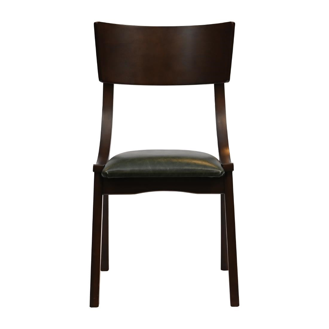 Chelsea Dining Chairs Dark Walnut with Bison Cedar Seats (6 Pack)