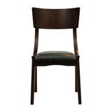 Chelsea Dining Chairs Dark Walnut with Bison Cedar Seats (6 Pack)