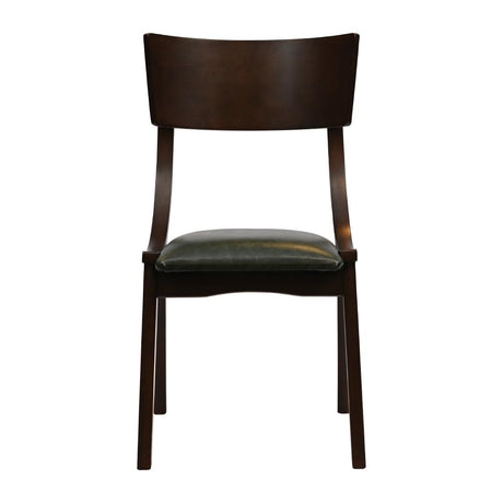 Chelsea Dining Chairs Dark Walnut with Bison Cedar Seats (6 Pack)