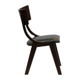Chelsea Dining Chairs Dark Walnut with Bison Cedar Seats (6 Pack)