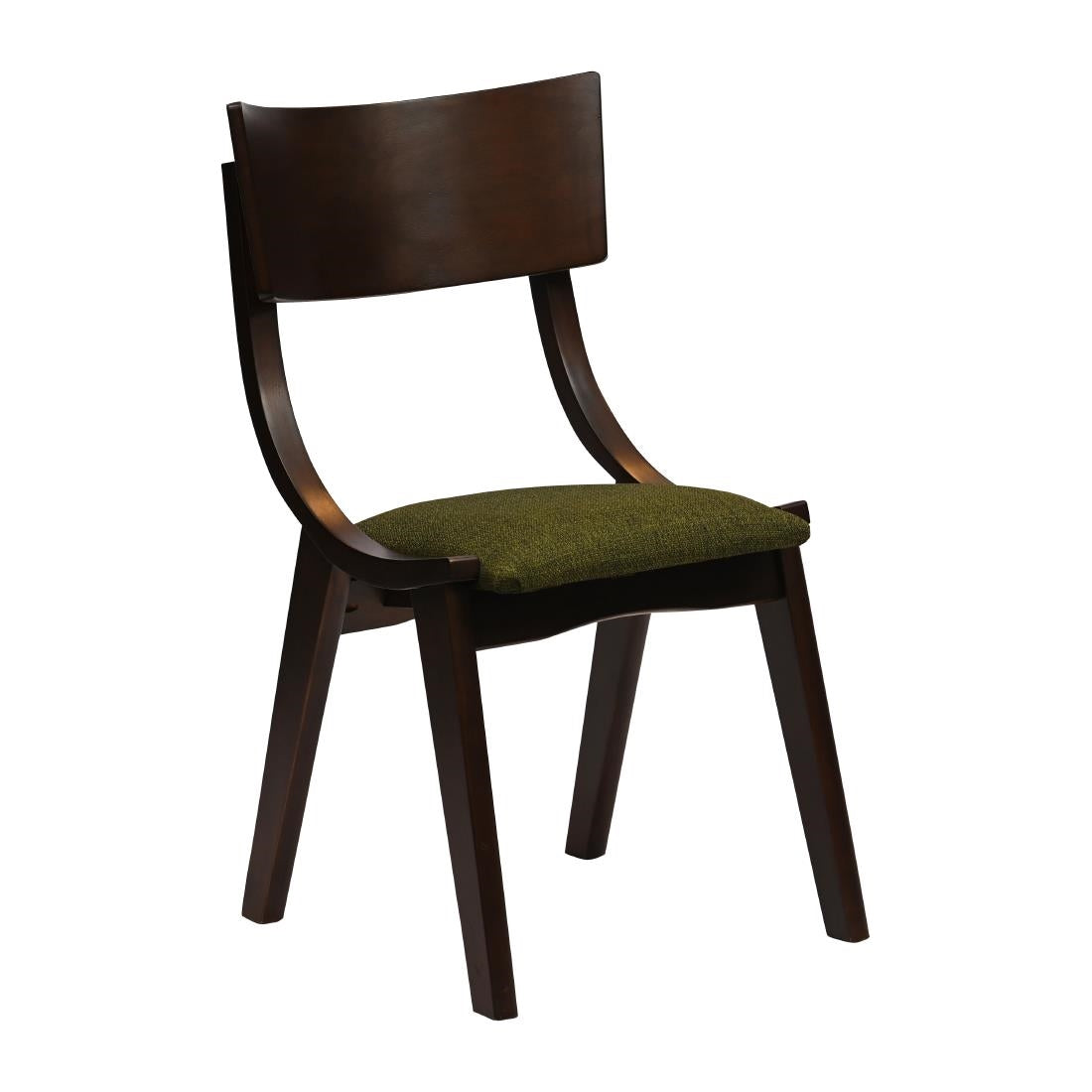 Chelsea Dining Chairs Dark Walnut with Shetland Forest Seats (6 Pack)
