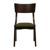 Chelsea Dining Chairs Dark Walnut with Shetland Forest Seats (6 Pack)