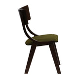 Chelsea Dining Chairs Dark Walnut with Shetland Forest Seats (6 Pack)