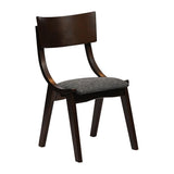 Chelsea Dining Chairs Dark Walnut with Shetland Smoke Seats (6 Pack)