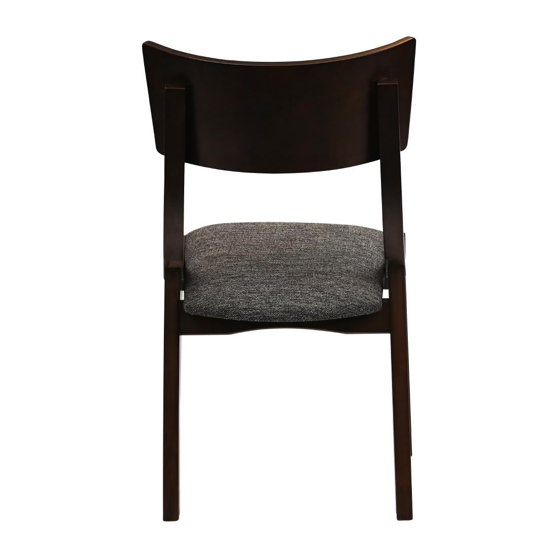 Chelsea Dining Chairs Dark Walnut with Shetland Smoke Seats (6 Pack)