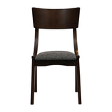 Chelsea Dining Chairs Dark Walnut with Shetland Smoke Seats (6 Pack)