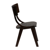 Chelsea Dining Chairs Dark Walnut with Shetland Smoke Seats (6 Pack)