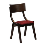 Chelsea Dining Chairs Dark Walnut with Shetland Scarlett Seats (6 Pack)