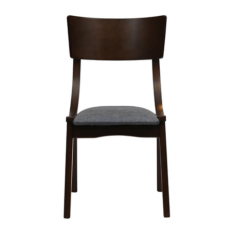 Chelsea Dining Chairs Dark Walnut with Shetland Sea Seats (6 Pack)