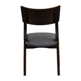 Chelsea Dining Chairs Dark Walnut with Shetland Sea Seats (6 Pack)