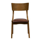 Chelsea Dining Chairs Weathered Oak with Bison Espresso Seats (6 Pack)