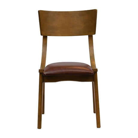 Chelsea Dining Chairs Weathered Oak with Bison Espresso Seats (6 Pack)