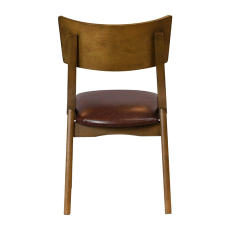 Chelsea Dining Chairs Weathered Oak with Bison Espresso Seats (6 Pack)