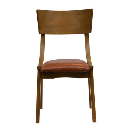 Chelsea Dining Chairs Weathered Oak with Bison Tan Seats (6 Pack)