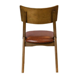 Chelsea Dining Chairs Weathered Oak with Bison Tan Seats (6 Pack)