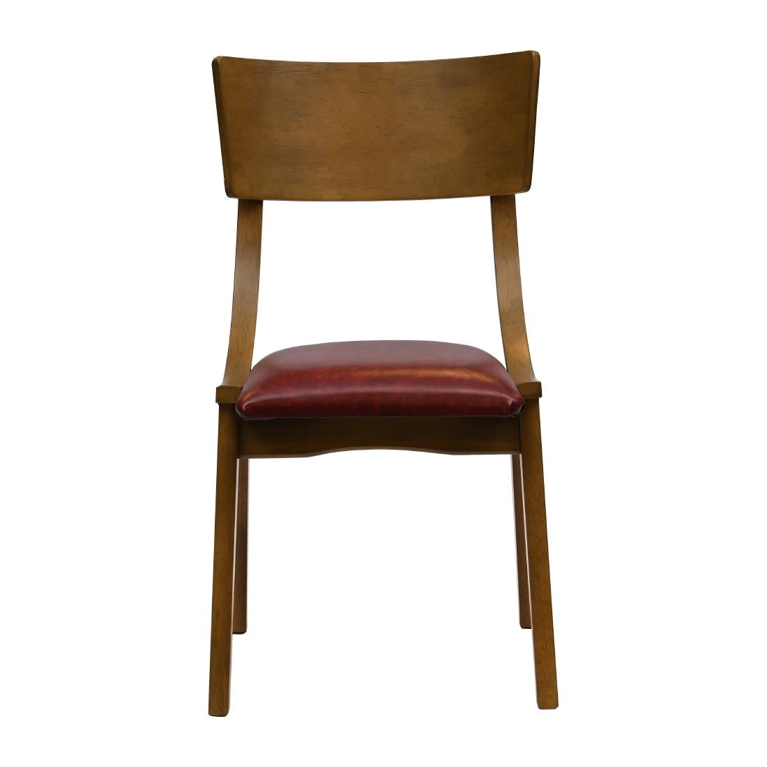 Chelsea Dining Chairs Weathered Oak with Bison Bordeaux Seats (6 Pack)