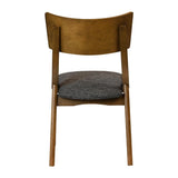 Chelsea Dining Chairs Weathered Oak with Shetland Smoke Seats (6 Pack)