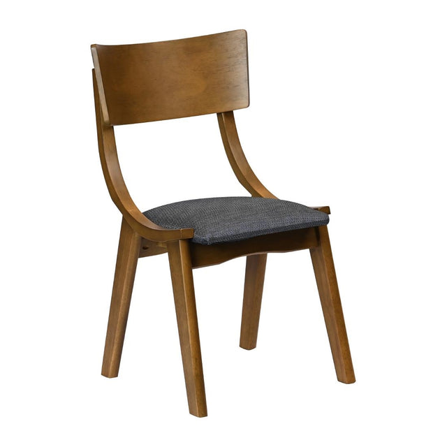 Chelsea Dining Chairs Weathered Oak with Shetland Sea Seats (6 Pack)