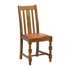 Thame Dining Chairs Weathered Oak with Bison Tan Seat (6 Pack)