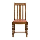 Thame Dining Chairs Weathered Oak with Bison Tan Seat (6 Pack)