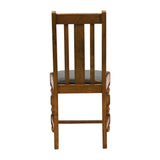 Thame Dining Chairs Weathered Oak with Bison Cedar Seat (6 Pack)