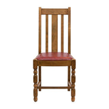 Thame Dining Chairs Weathered Oak with Bison Bordeaux Seat (6 Pack)