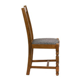 Thame Dining Chairs Weathered Oak with Shetland Smoke Seat (6 Pack)