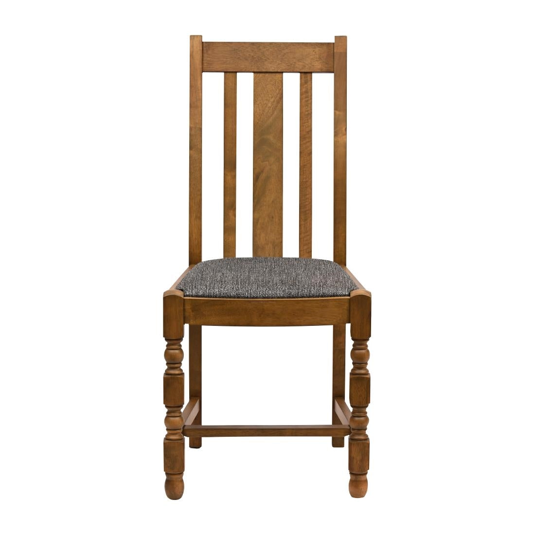 Thame Dining Chairs Weathered Oak with Shetland Smoke Seat (6 Pack)