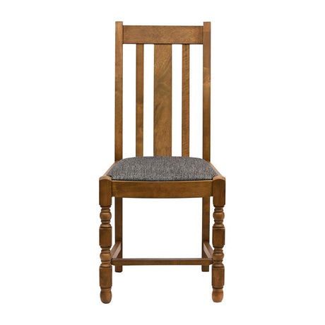 Thame Dining Chairs Weathered Oak with Shetland Smoke Seat (6 Pack)