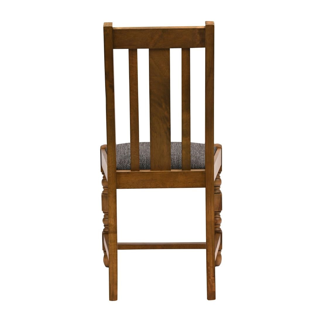 Thame Dining Chairs Weathered Oak with Shetland Smoke Seat (6 Pack)
