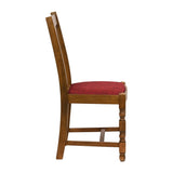 Thame Dining Chairs Weathered Oak with Shetland Scarlett Seat (6 Pack)