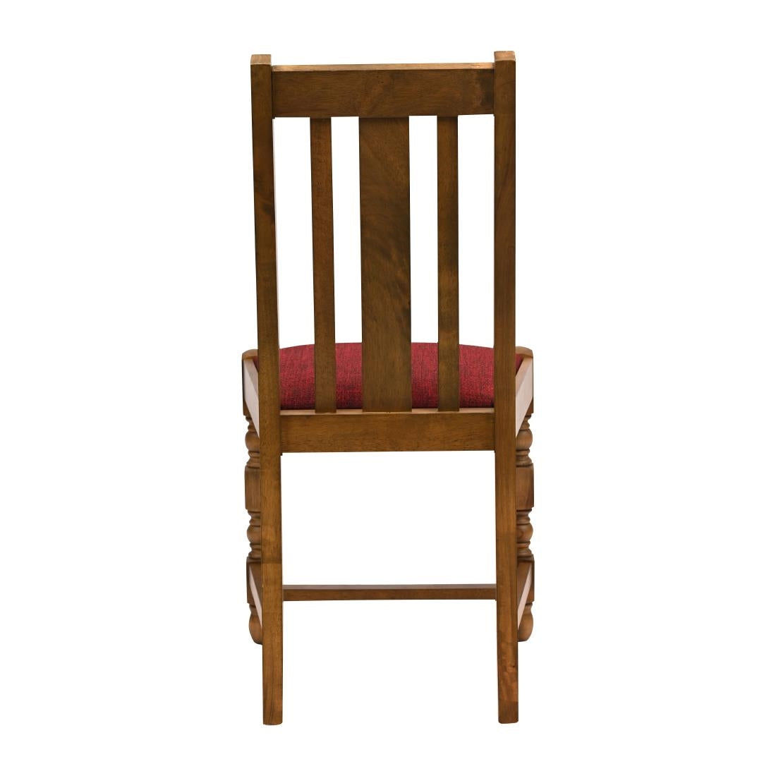 Thame Dining Chairs Weathered Oak with Shetland Scarlett Seat (6 Pack)