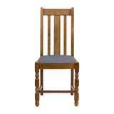 Thame Dining Chairs Weathered Oak with Shetland Sea Seat (6 Pack)