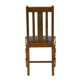 Thame Dining Chairs Weathered Oak with Shetland Sea Seat (6 Pack)