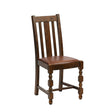 Thame Dining Chairs Vintage Wood with Bison Espresso Seat (6 Pack)