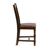 Thame Dining Chairs Vintage Wood with Bison Espresso Seat (6 Pack)