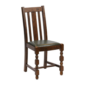 Thame Dining Chairs Vintage Wood with Bison Cedar Seat (6 Pack)
