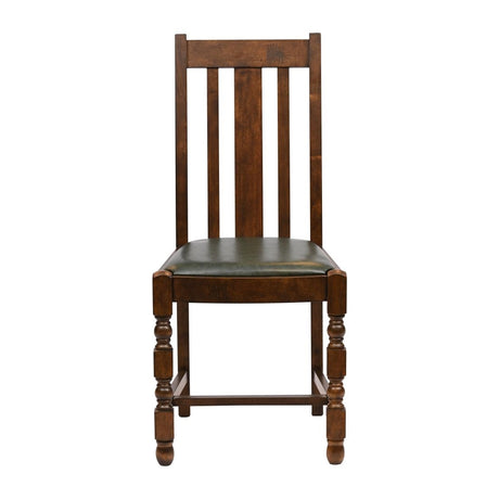 Thame Dining Chairs Vintage Wood with Bison Cedar Seat (6 Pack)