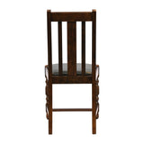 Thame Dining Chairs Vintage Wood with Bison Cedar Seat (6 Pack)