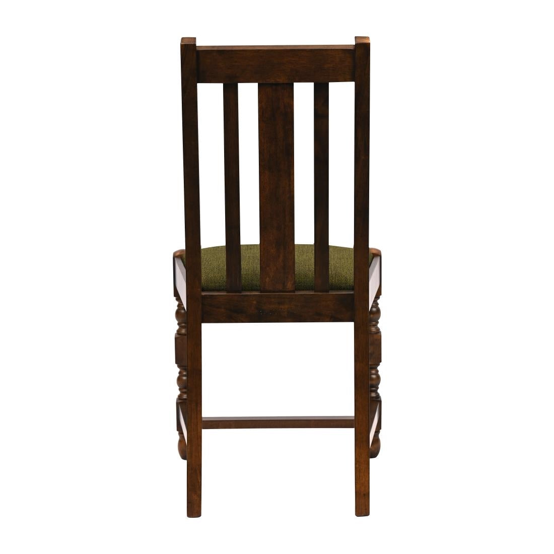 Thame Dining Chairs Vintage Wood with Shetland Forest Seat (6 Pack)