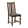 Thame Dining Chairs Vintage Wood with Shetland Smoke Seat (6 Pack)