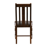 Thame Dining Chairs Vintage Wood with Shetland Smoke Seat (6 Pack)